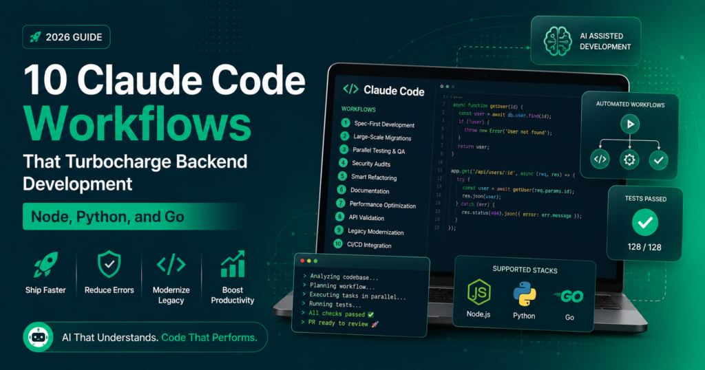 10 Claude Code Workflows That Turbocharge Backend Development (Node, Python, and Go)