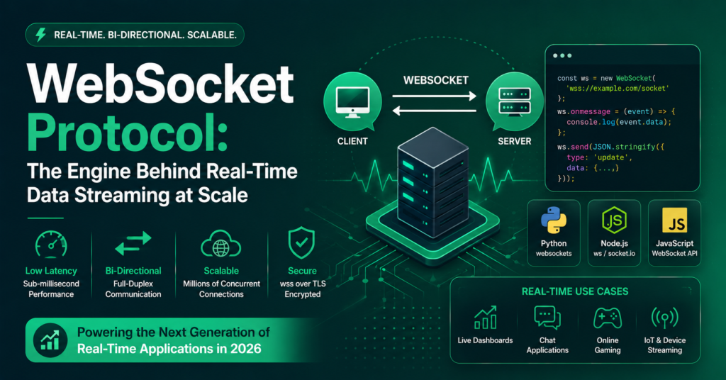 WebSocket Protocol: The Engine Behind Real-Time Data Streaming at Scale